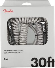 Fender Professional Coil Cable 9M Beyaz Tweed Enstrüman Kablosu